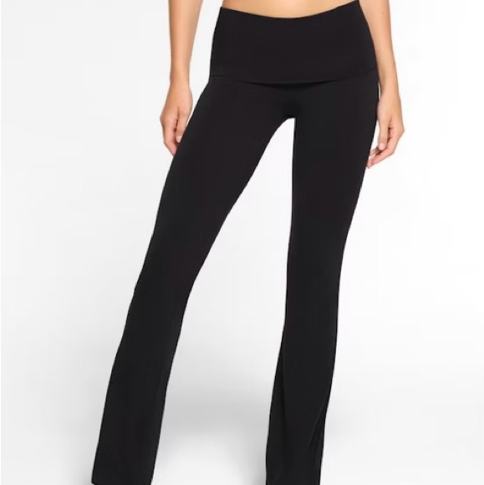 SKIMS Cotton Jersey Foldover Pants